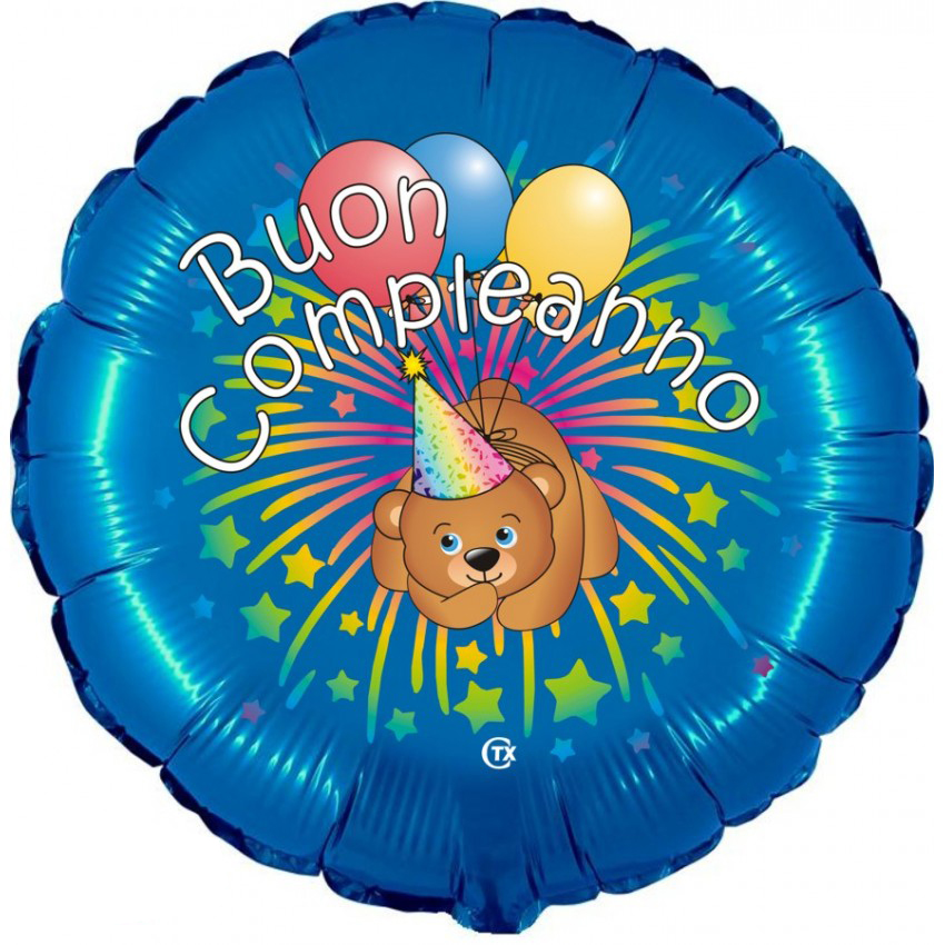 Palloncini Mylar CTX+ - Buon Compleanno Orsetto (18”)